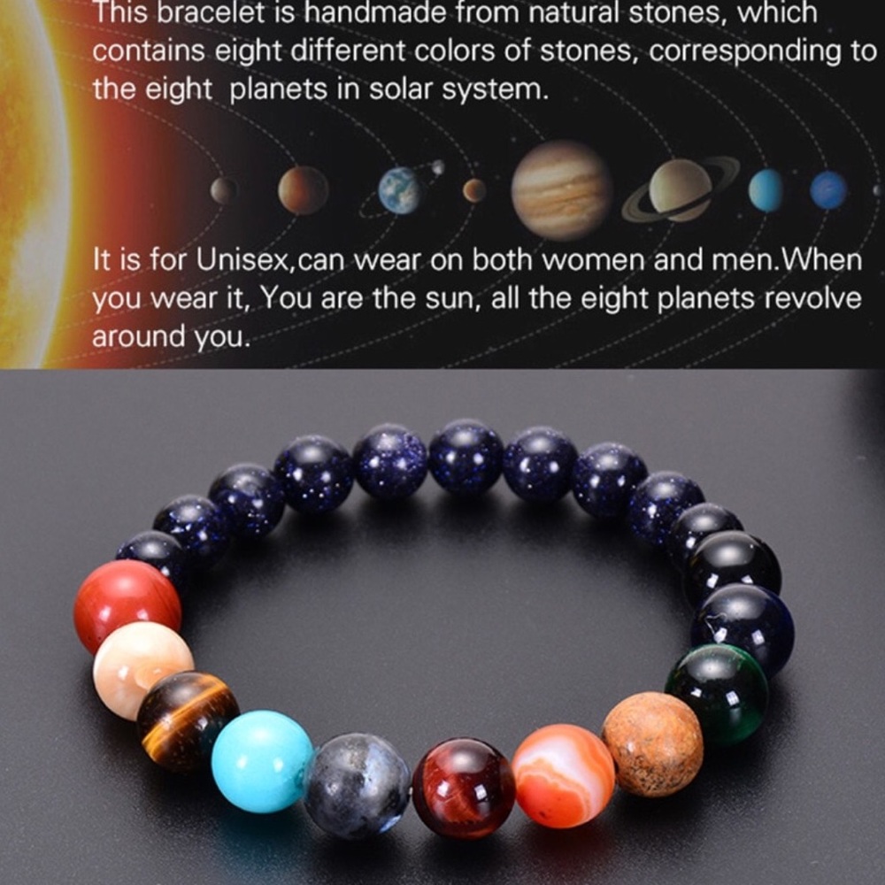 Planetary gemstone bracelet - Picture 7 of 14